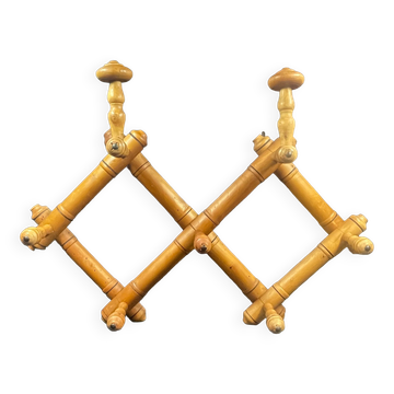 Bamboo imitation wooden coat rack and hat rack