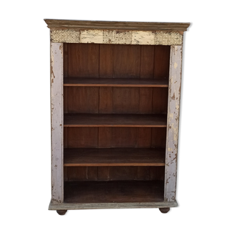 Bibliothèque ouverte en bois