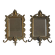 Pair of antique bronze mirrors – Louis XV / Rococo style – 19th century
