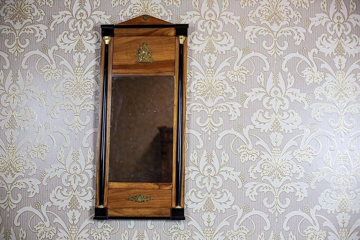 Antique Empire Mirror with Brass Elements