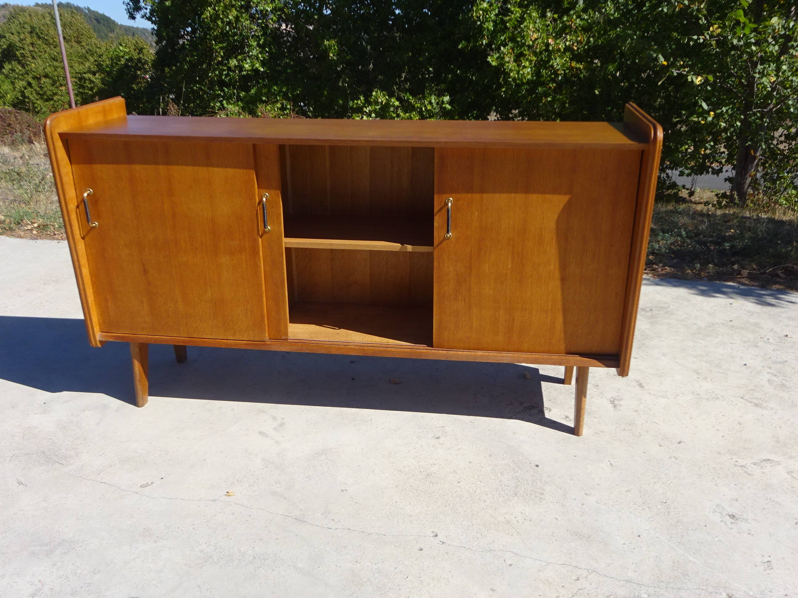 Enfilade vintage aux pieds compas par SAM