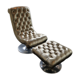 Marie's corner padded chair with matching footrest