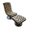 Marie's corner padded chair with matching footrest