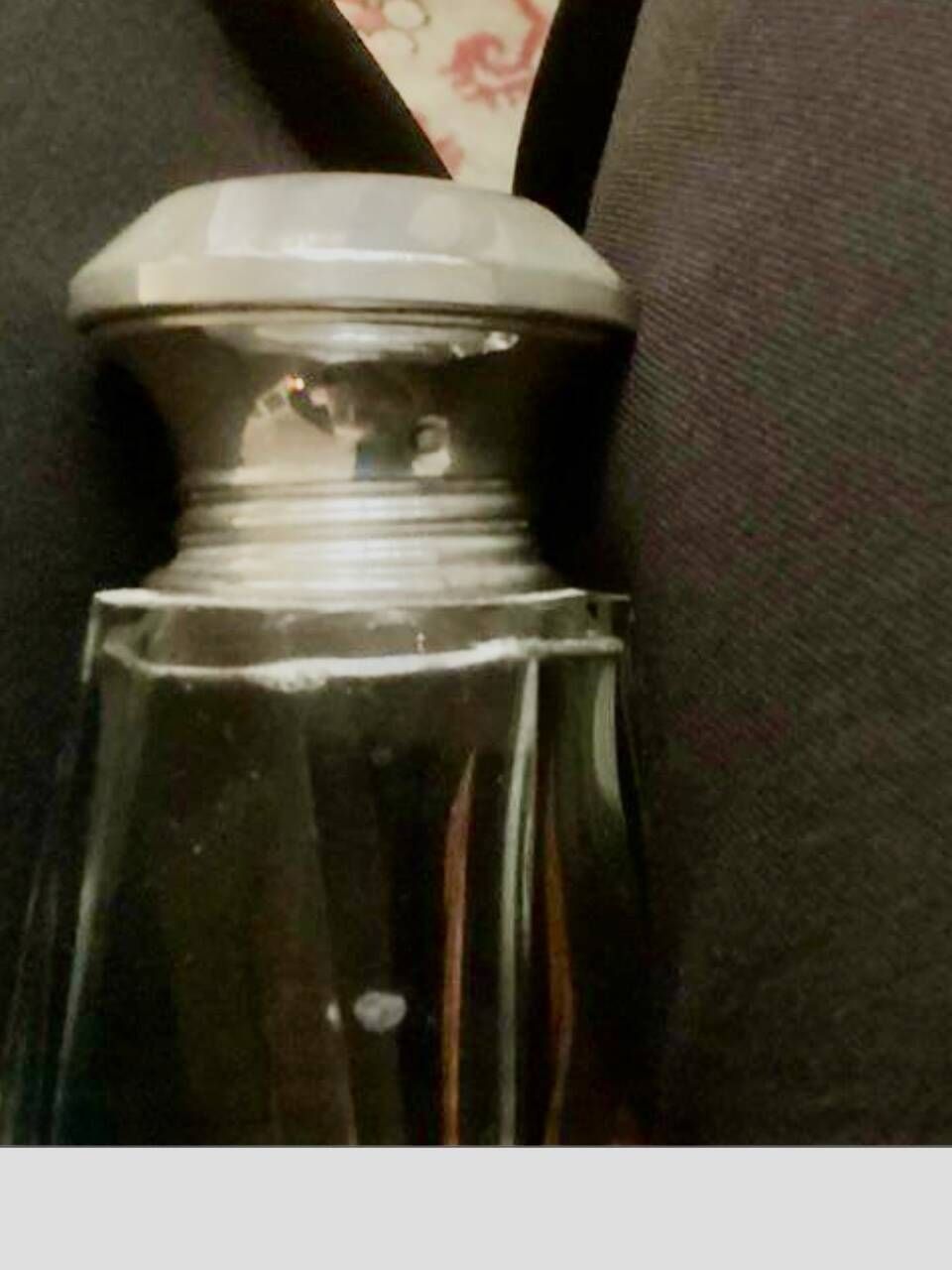 Art Deco crystal silver-plated sugar shaker