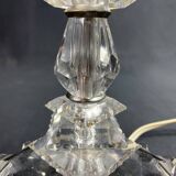 Baccarat style Art Deco crystal lamp base