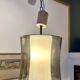 Suspension vintage verre et opaline