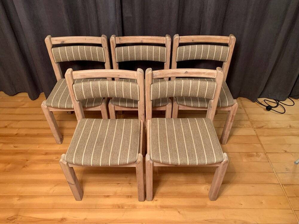 Chairs from Thorsø Stolefabrik, Denmark, 1970s, set of 5