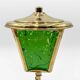 1950s brass and glass street lamp night light