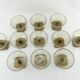 11 Art Deco smoked glass champagne glasses