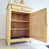 Antique Parisian sideboard in patinated ochre