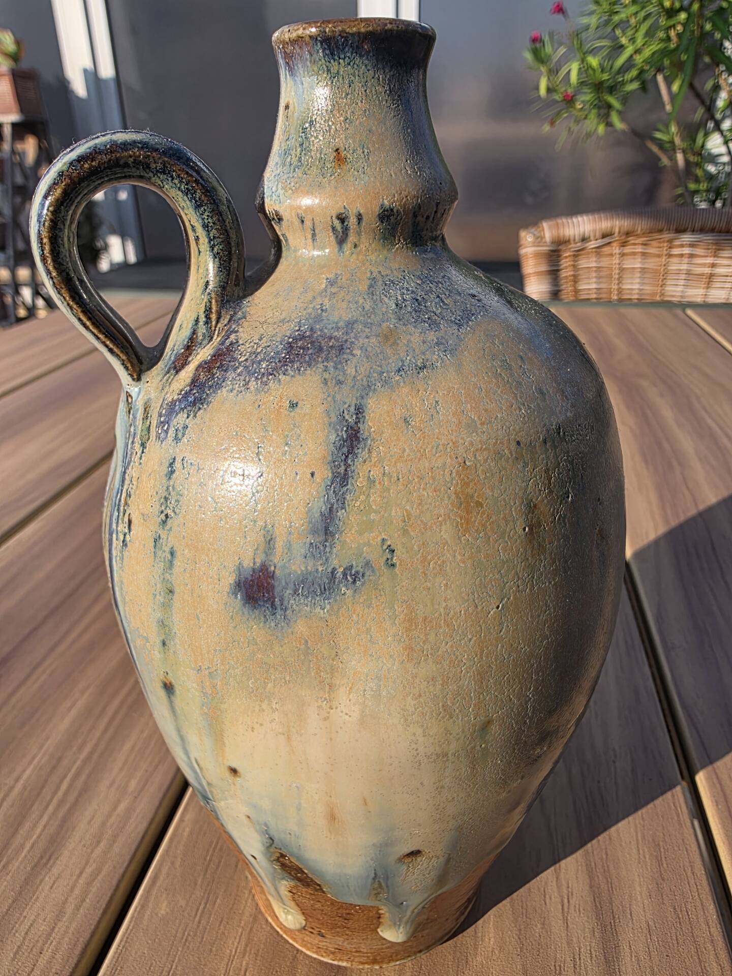 Soliflore Ceramic Oil Bottle Berangeville Jacques Asserin