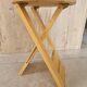 Folding pine stool - Design attributed to Adrian Reed or Pierre Lota - 1980