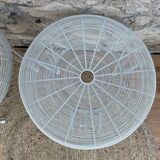 Pair of tin stools