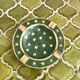 Cloisonné brass ashtray with star decoration