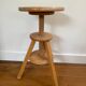 Watchmaker's stool in patinated antique wood