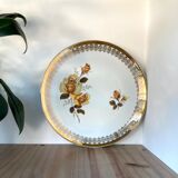 Vintage dish L.E.S Porcelain decorated with roses