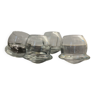 Set of 4 whiskey glasses
