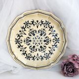 Decorative plate from Salins France decor Heugue 25.5 cm