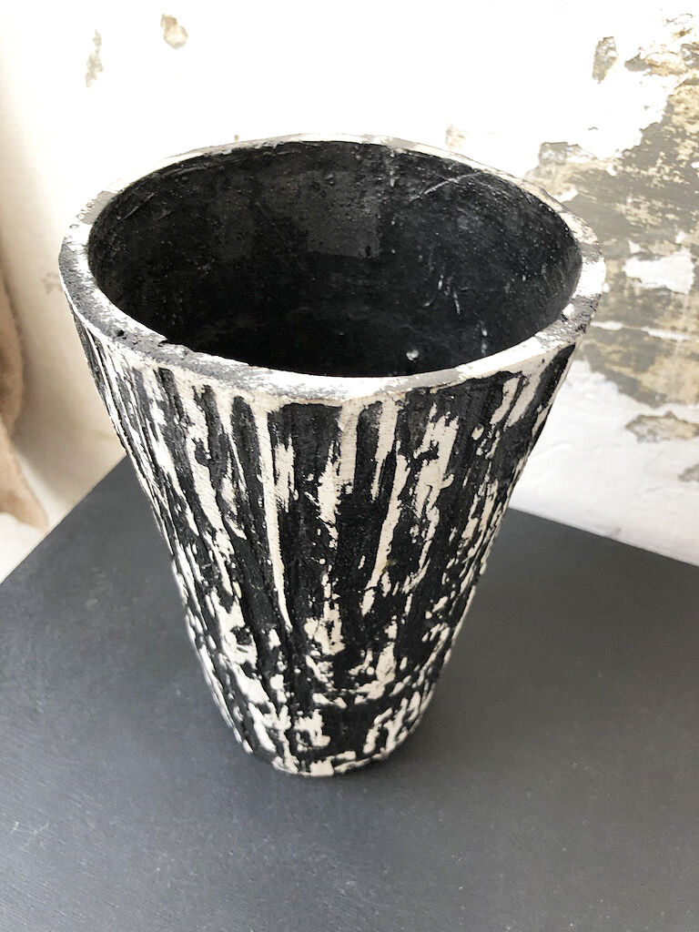 Vintage black vase