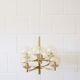 Brass chandeliers from Kaiser, Germany 1960