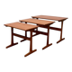 Nest of teak tables from the mid-century by Vildbjerg Møbelfabrik, 1960s, set of 3.