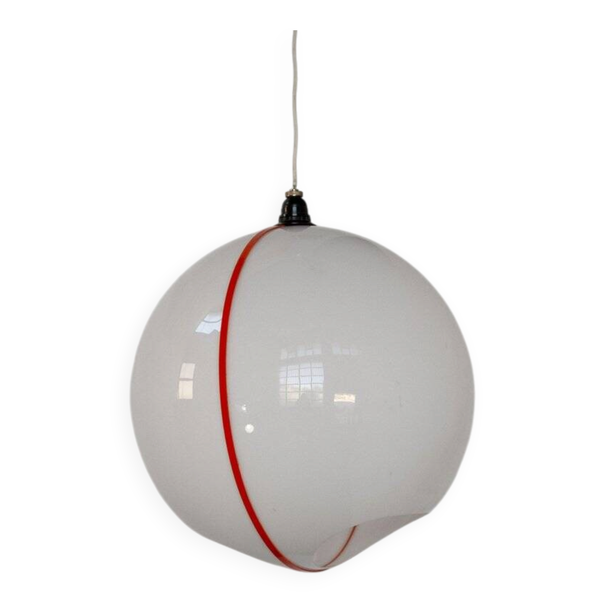 Space Age hanging lamp in plastic, Italy, 1970s