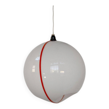Space Age hanging lamp in plastic, Italy, 1970s