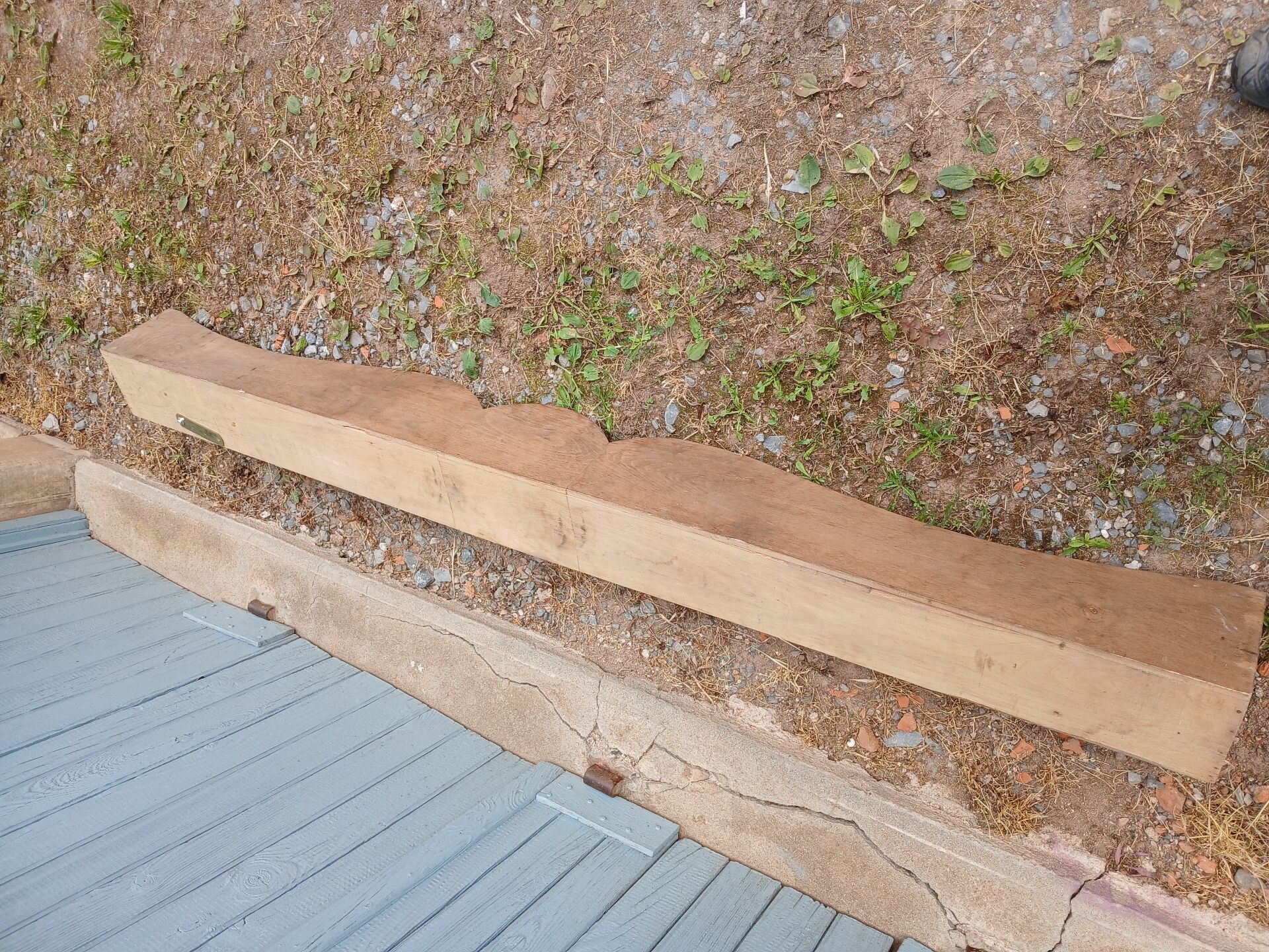 Large antique wall coat rack