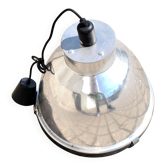 Industrial Workshop Pendant Lamp in Vintage Metal and Glass