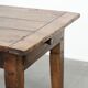Antique oak table from the 19th century with a walnut top for 6 to 8 people