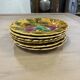 Set of 06 old sarreguemines barbotine plates