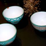 Three Robert Picault bowls, Vallauris ceramics from the 1950s.