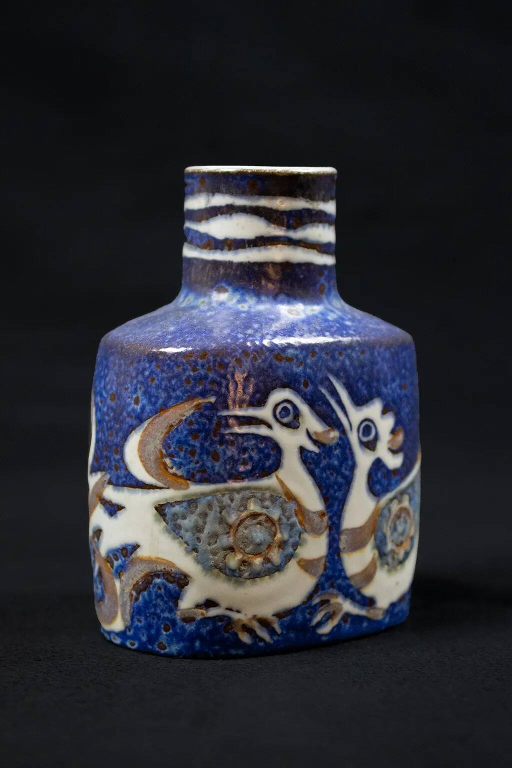 Royal Copenhagen “Baca” earthenware soliflore, Nils Thorsson, 60s/70s