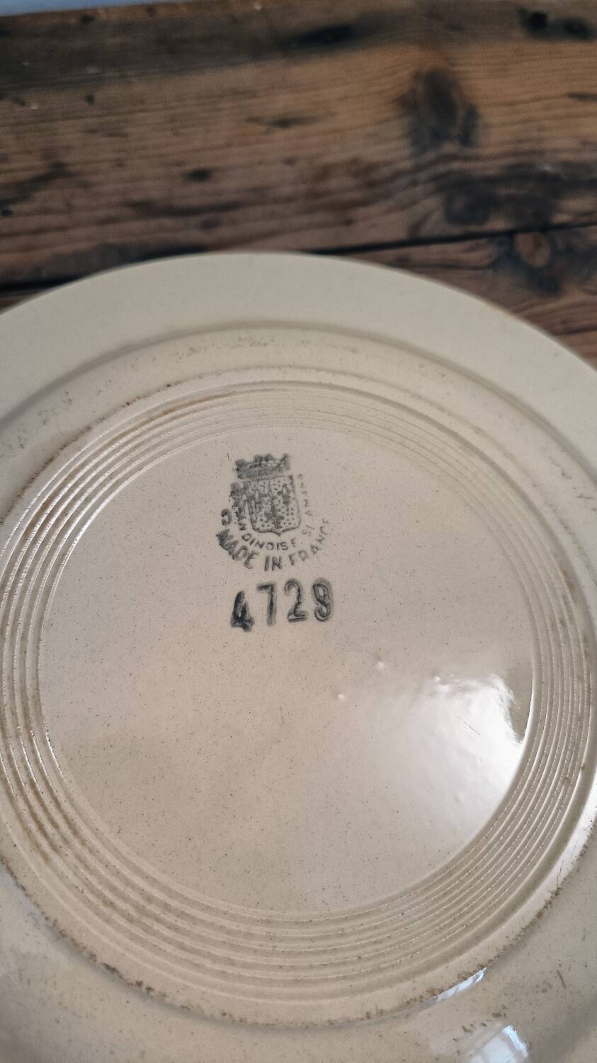 Assiettes plates Saint-Amandinoise 4729