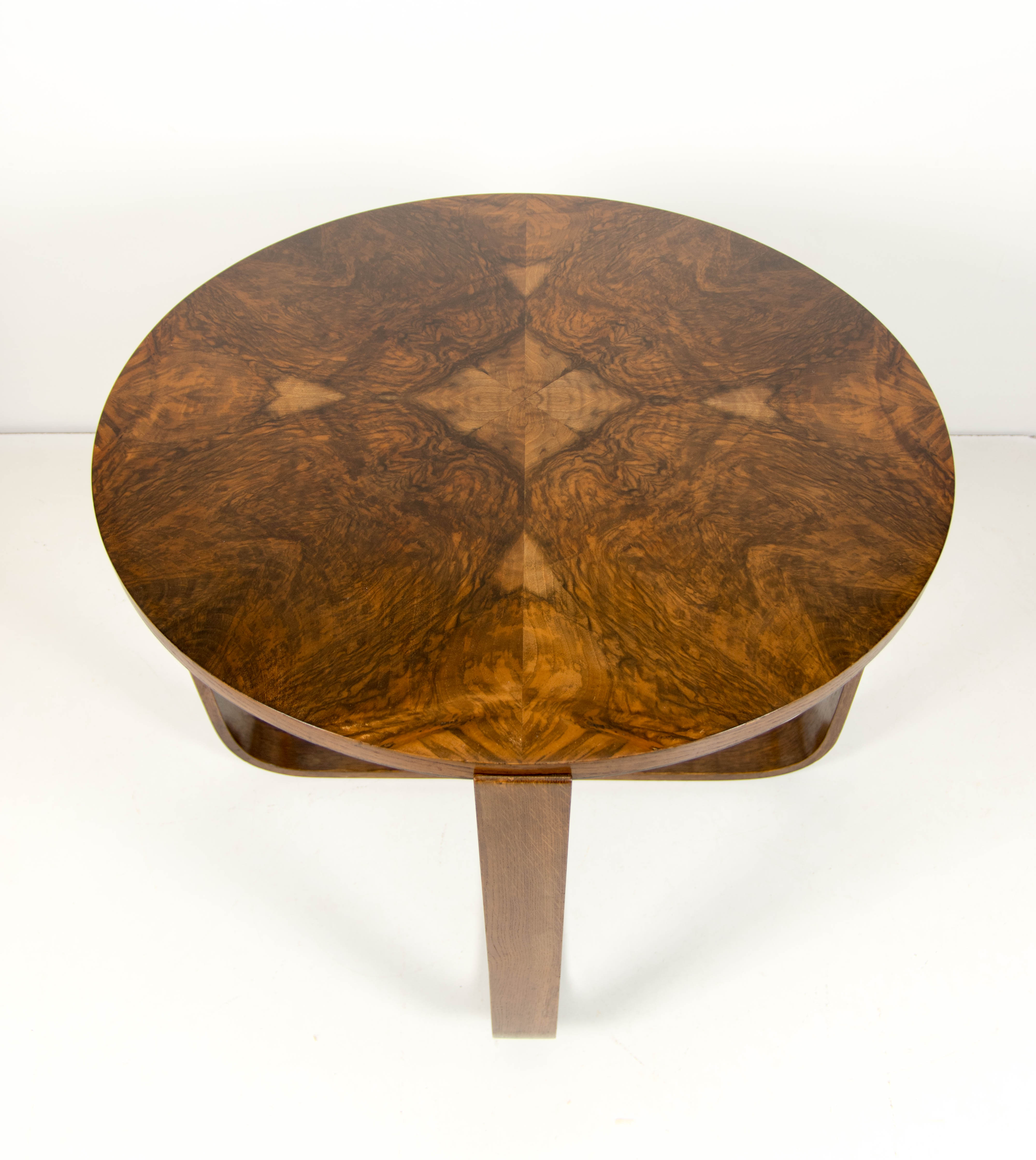 Art Deco Coffee Table H 168 by Halabala for UP Zavody, 1930s