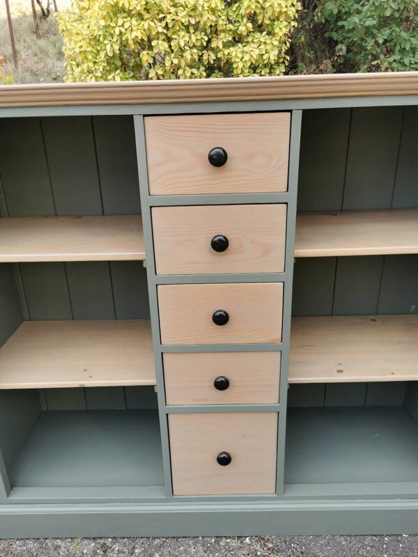 Meuble de métier pin massif