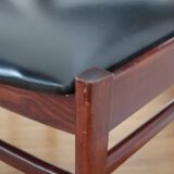 4 Scandinavian chairs skaï black