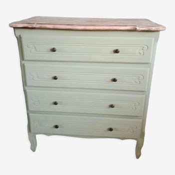 Grey green chest of drawers