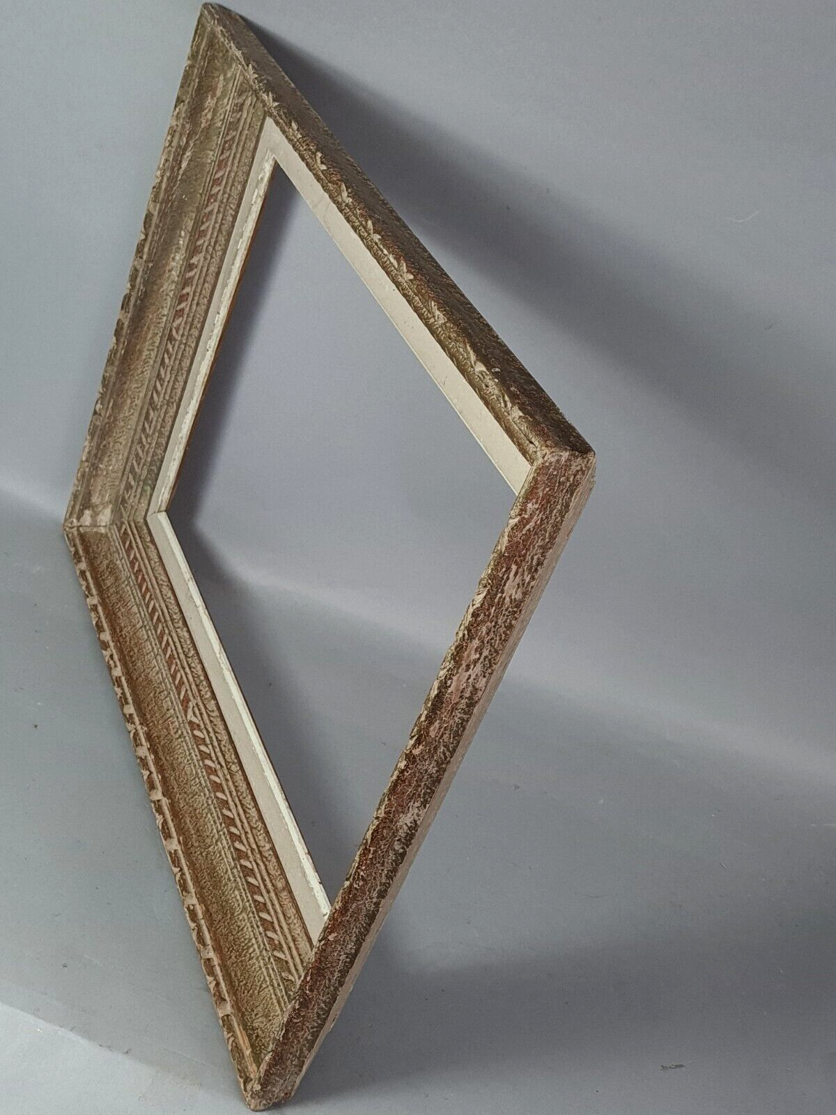 Old frame patinated wood montparnasse 59x47 foliage 46x33 cm circa 1930/50 sb104