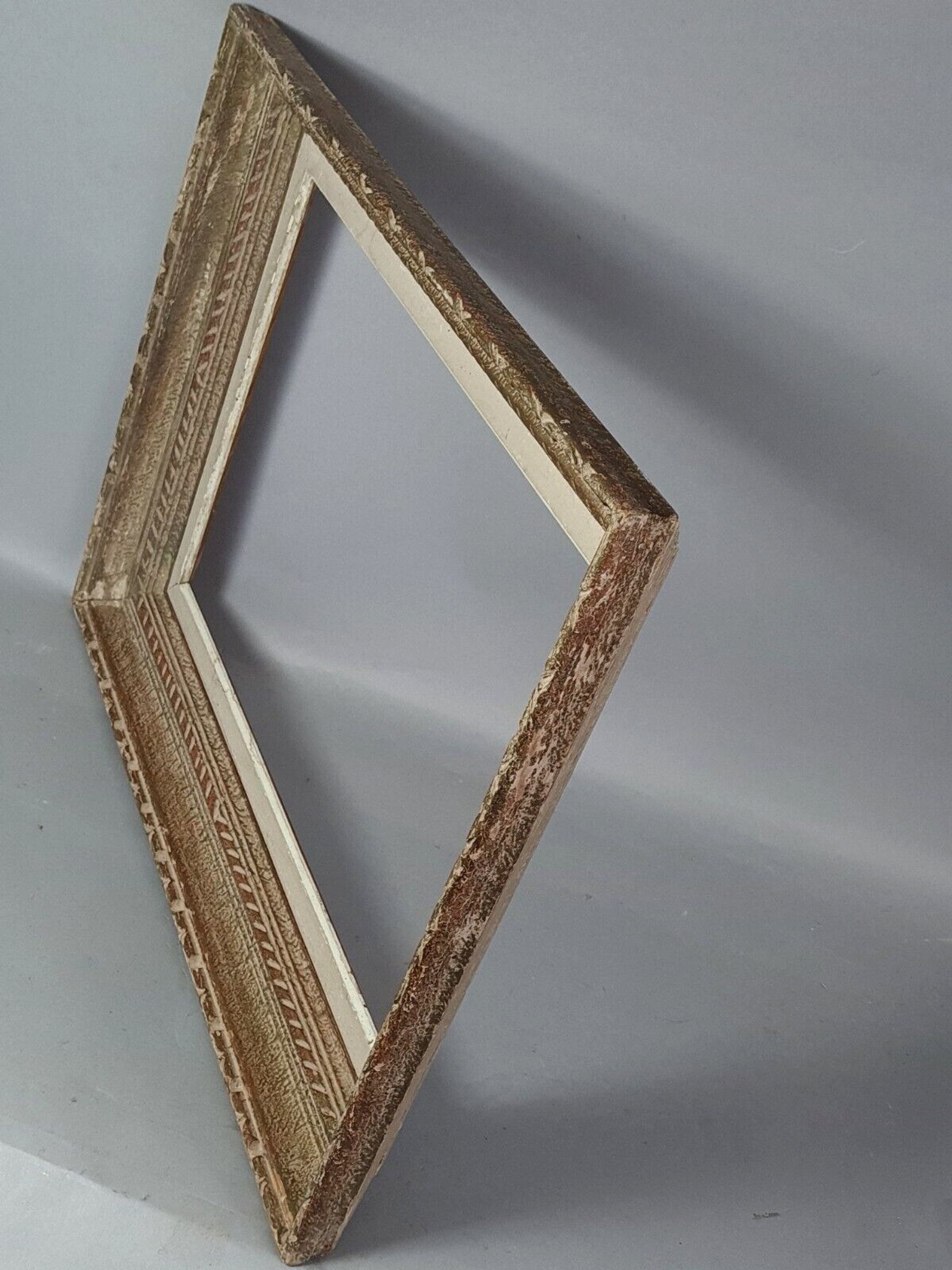 Old frame patinated wood montparnasse 59x47 foliage 46x33 cm circa 1930/50 sb104