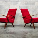 Paire de fauteuils 6952 par Jaroslav Smidek pour Ton, ex Tchécoslovaquie