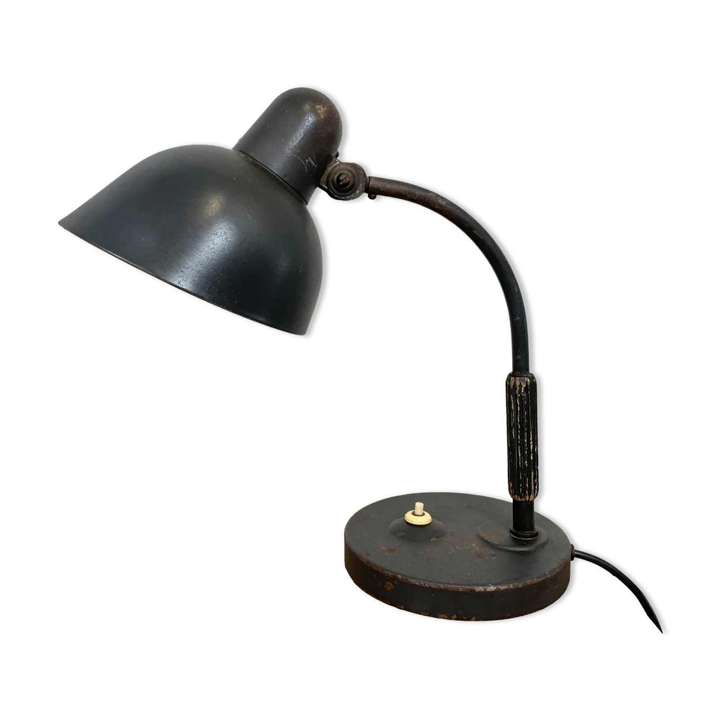 Black Industrial Table Lamp from Siemens, 1930s