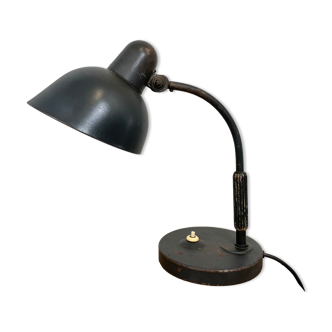 Lampe de table industrielle noire de Siemens, années 1930