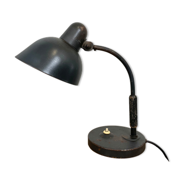 Black Industrial Table Lamp from Siemens, 1930s