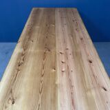 Large antique drapery fabric table