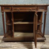 Meuble bas ancien de type buffet / dressoir / desserte style Louis XVI