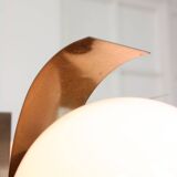 Vintage Italian Copper & Opaline Chandelier, 70s