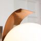 Vintage Italian Copper & Opaline Chandelier, 70s