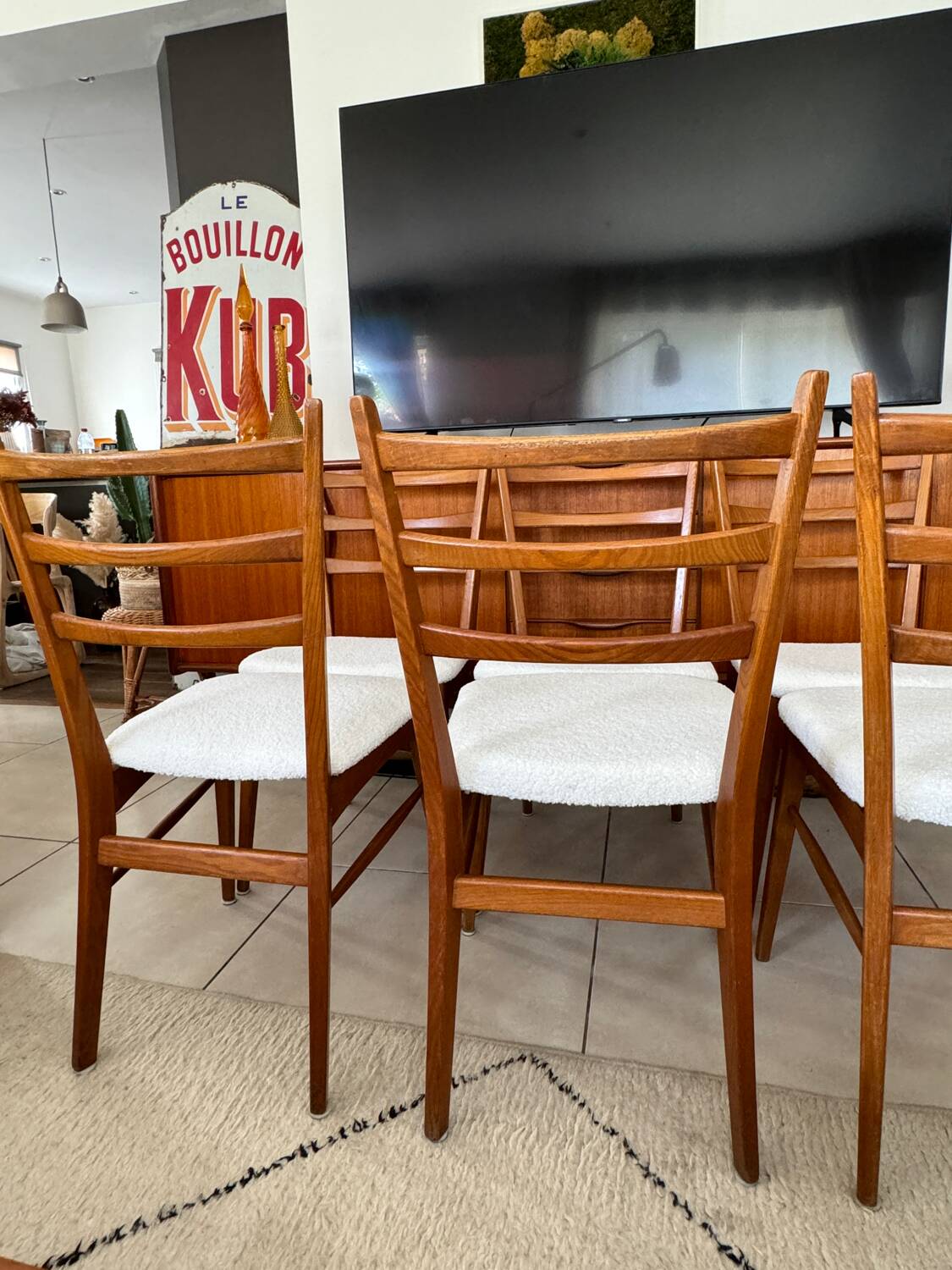 Old vintage Scandinavian style chair X6