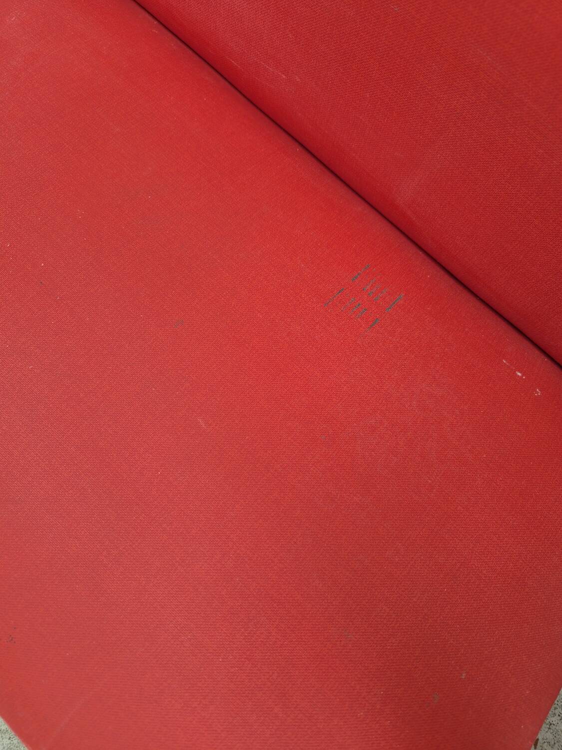 Vintage 1950s children's sofa and two armchairs with compass feet